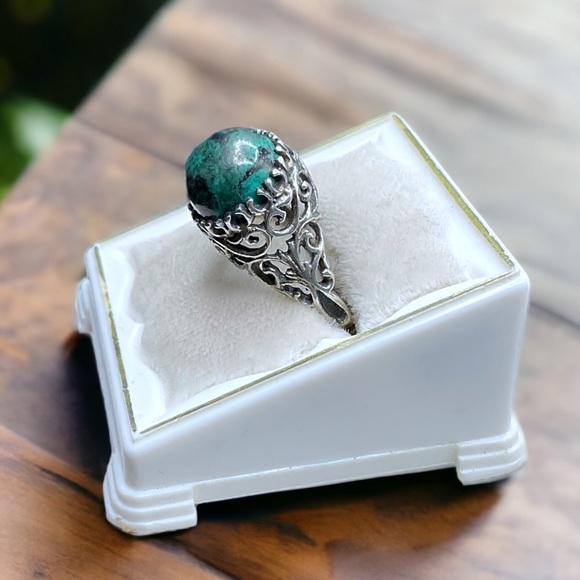 🌺Vintage Sterling & Eliat Ring - Picture 6 of 11